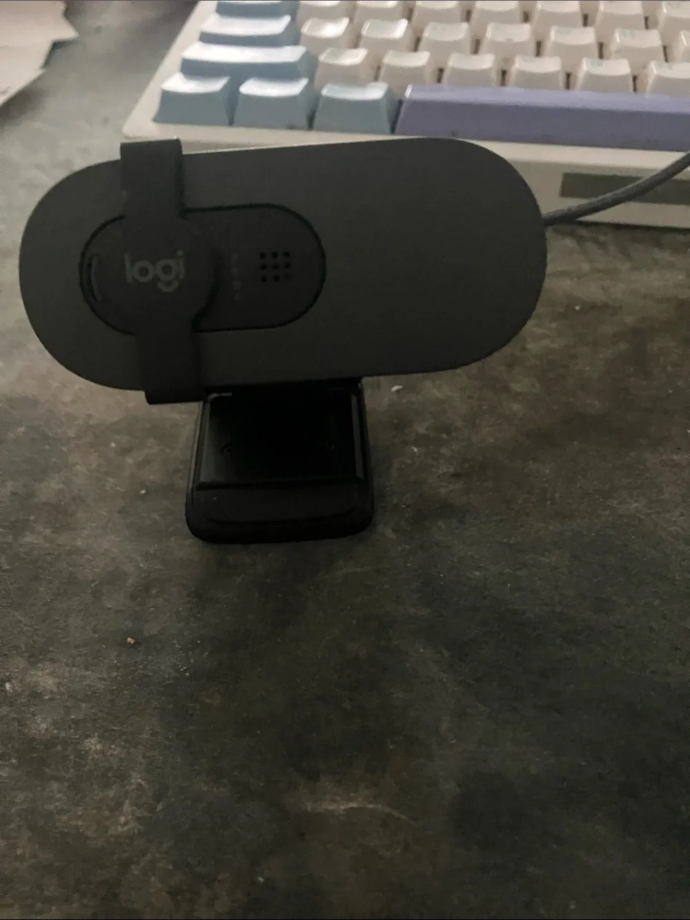 Logitech Black USB Webcam with Clip Mount
